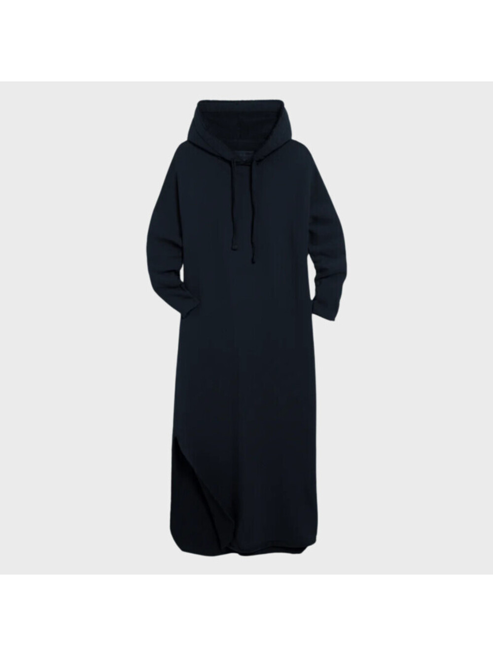 NEW, Frank & Eileen James Long Sleeve Hoodie Dress in Black Sz L #MD2594
